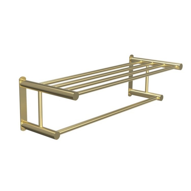 Miller Classic Brushed Brass Towel Rack