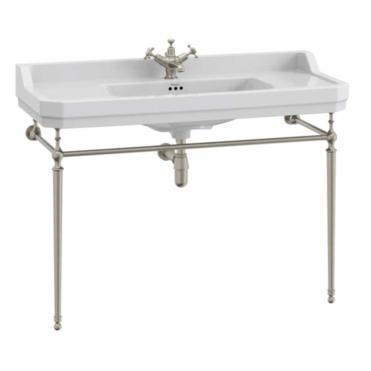 Burlington 1200mm Brushed Nickel Basin Washstand