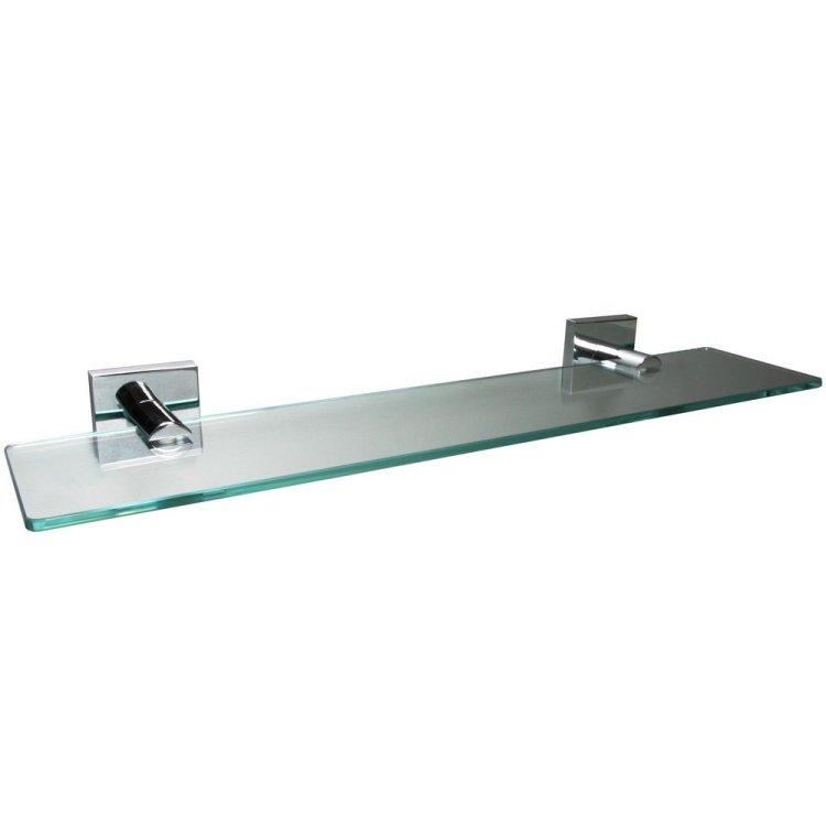 Miller Cube 500mm Chrome Glass Shelf