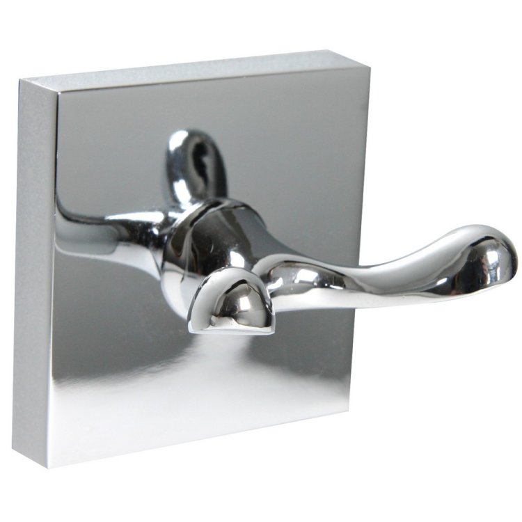 Miller Cube Chrome Double Robe Hook