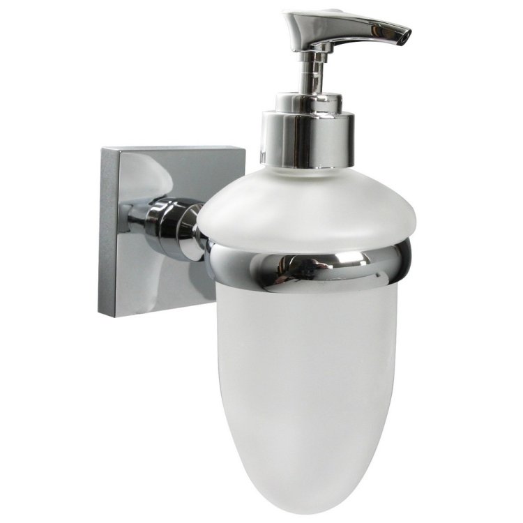 Miller Cube Chrome Wall Mounted Soap Dispenser