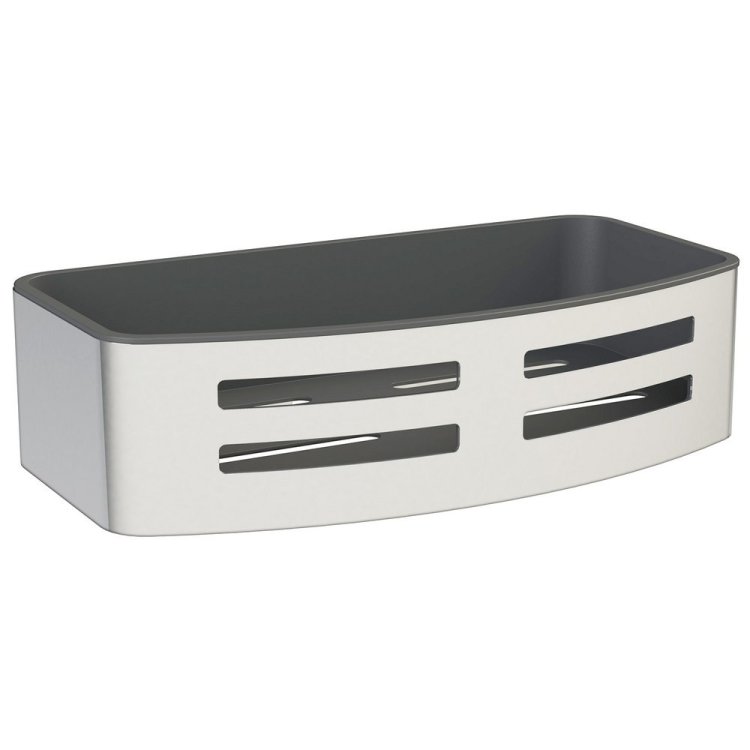 Miller Classic Chrome Rectangular Shower Tidy with Removable Tray