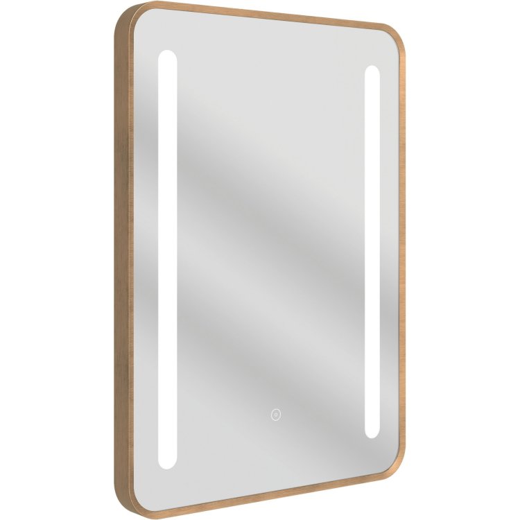 Ajax Faulding 700 x 500mm Brushed Bronze Rectangular Front Lit LED Mirror