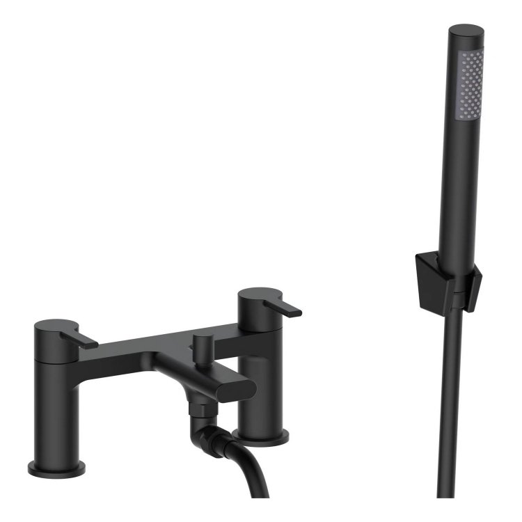 Ajax Freshney Matt Black Bath Shower Mixer