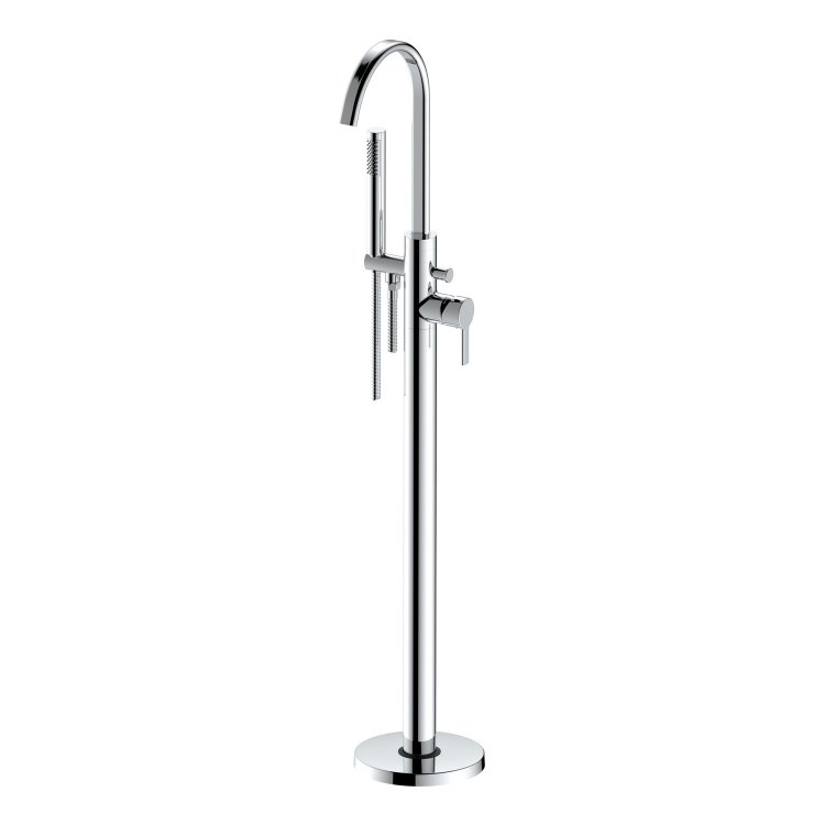 Ajax Freshney Chrome Floor Standing Bath Shower Mixer