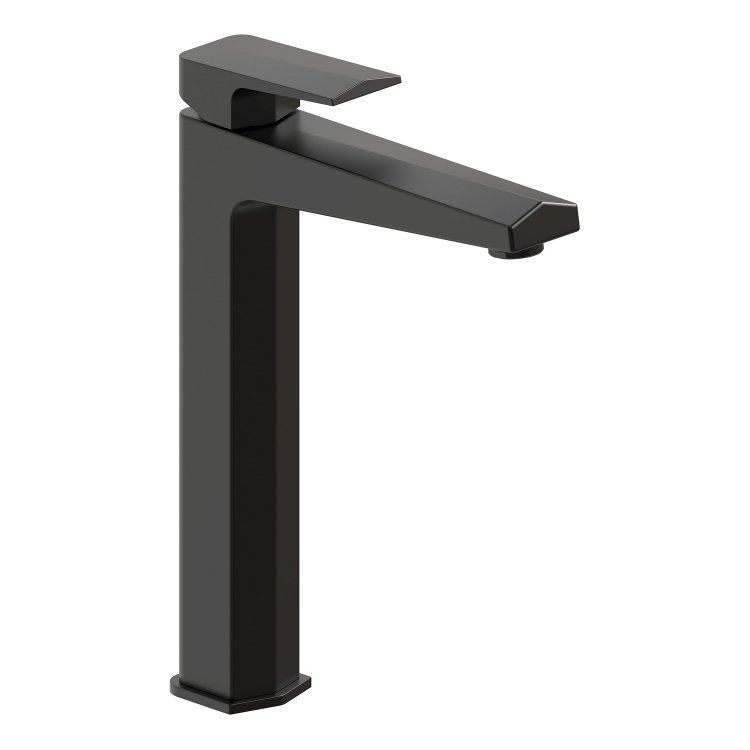 Ajax Welland Matt Black Tall Basin Mixer