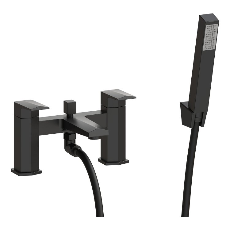 Ajax Welland Matt Black Bath Shower Mixer