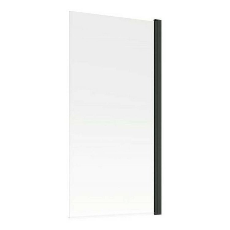 Ajax 1400mm Black Single Straight Bath Screen