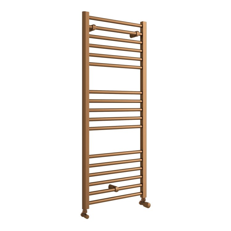 Ajax Kenwick 1200 x 600mm Brushed Bronze Straight Towel Warmer