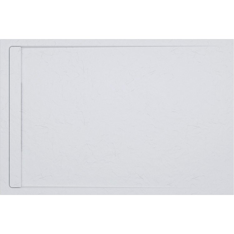 Ajax Linear White Slate 1200 x 800mm Rectangular Shower Tray