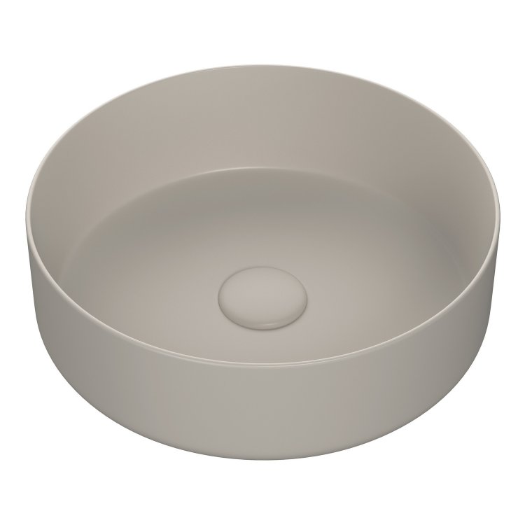 Ajax Hainton 355mm Latte Round Ceramic Countertop Basin