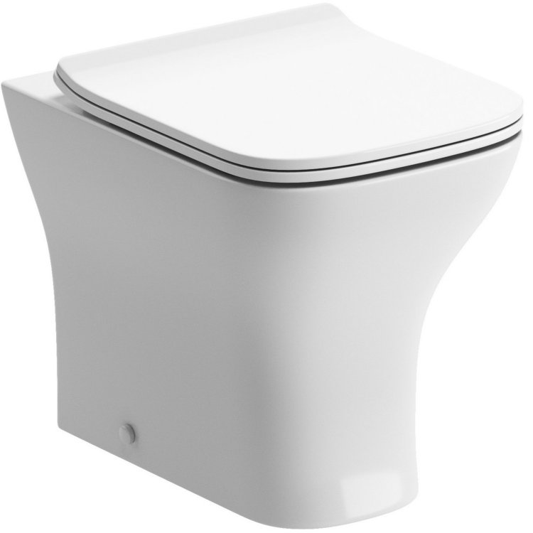 Ajax Binbrook Rimless Back To Wall WC and Soft Close Seat Slim Soft Close Seat