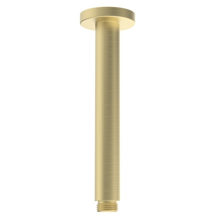 Ajax Thrunscoe Brushed Brass 180mm Round Ceiling Arm