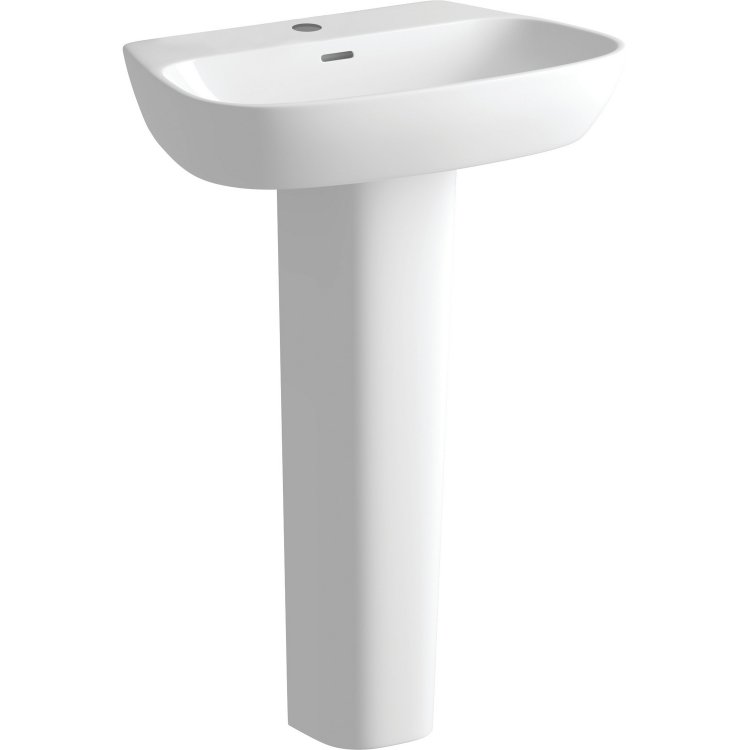 Ajax Appleby 600mm 1TH Basin and Full Pedestal