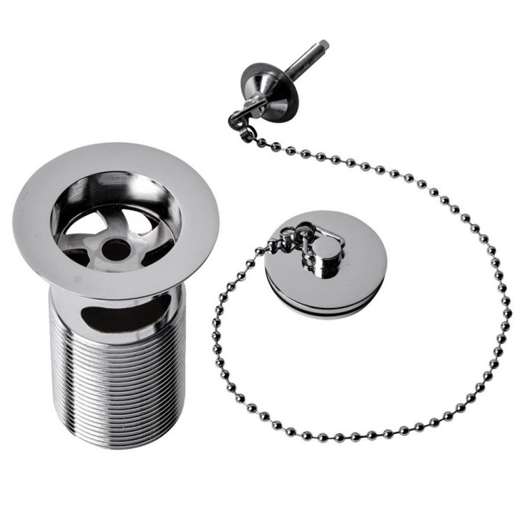 Tavistock Chrome Plug and Chain Slotted Basin Waste