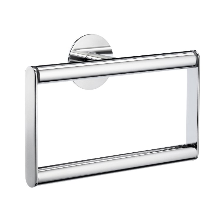 Smedbo Dot Chrome Square Towel Ring