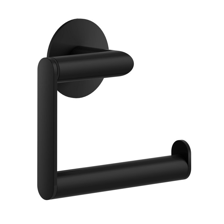 Smedbo Dot Matt Black Toiler Roll Holder