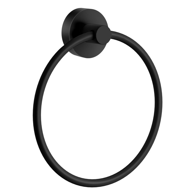 Smedbo Home Black Towel Ring