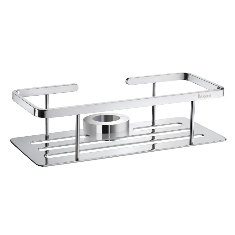 Smedbo Living Concept Chrome Shower Riser Rail Basket
