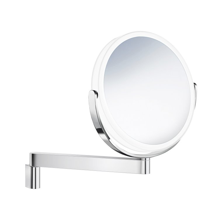 Smedbo Outline Chrome Wall Mounted LED Makeup Mirror