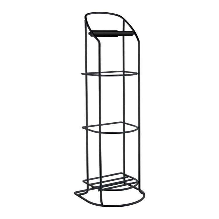 Smedbo Beslagsboden Black Freestanding Toilet Roll Holder Stand