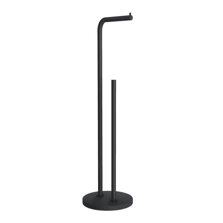 Smedbo Beslagsboden Black Freestanding Toilet Roll Holder