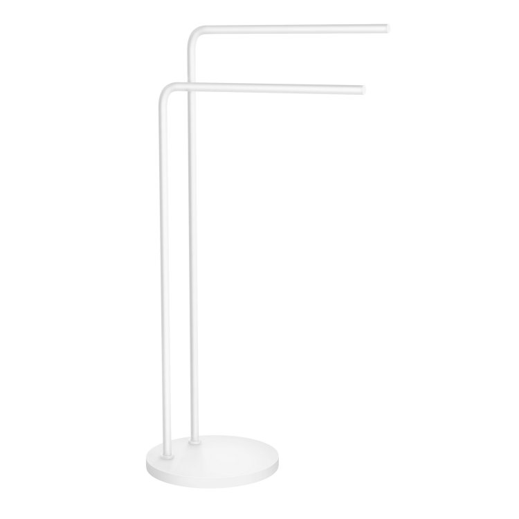 Smedbo Beslagsboden White Freestanding Double Towel Rail