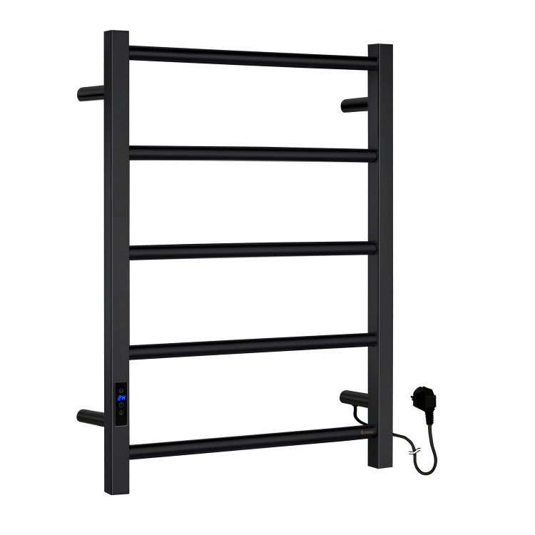 Smedbo Dry Black Electrical Compact Ladder Towel Warmer