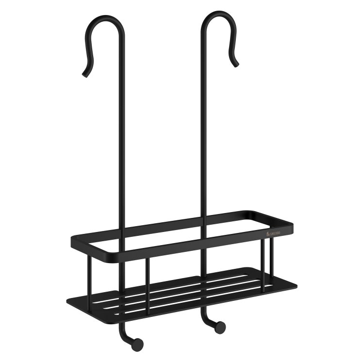 Smedbo Sideline Black 220 x 130mm Soap Basket for Shower Mixer