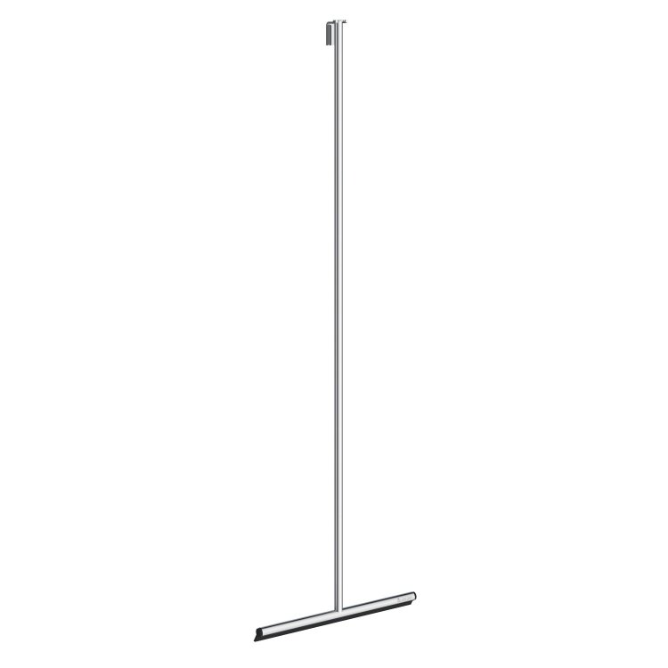 Smedbo Sideline Stainless Steel Floor Squeegee with Self Adhesive Hook