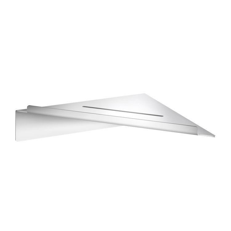 Smedbo Sideline Chrome Self Adhesive Corner Shower Shelf