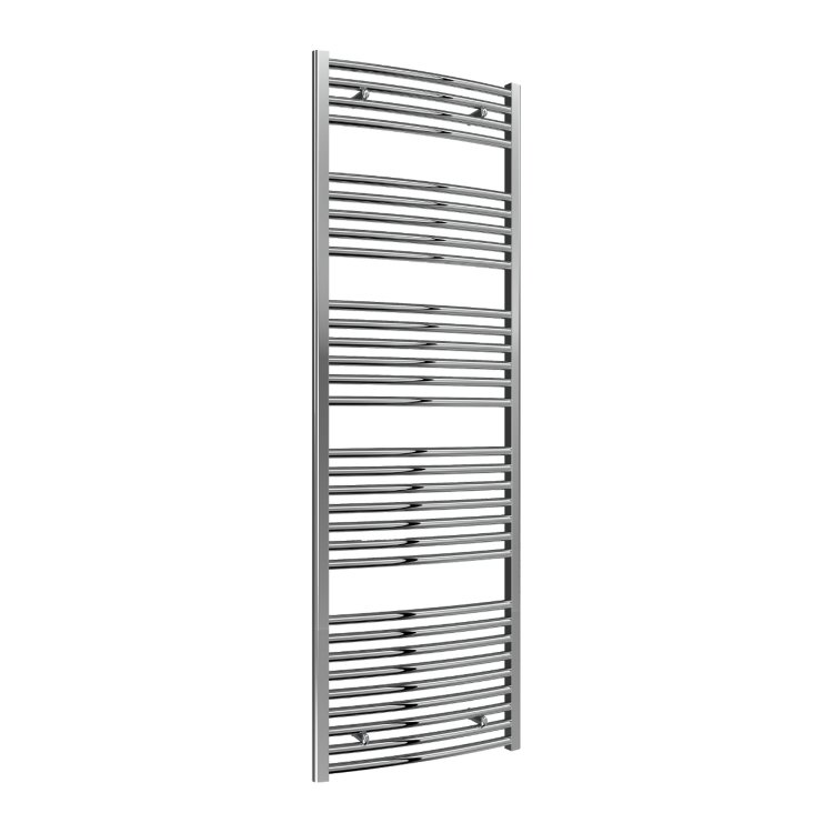 Reina Diva Chrome Curved 1800 x 600mm Heated Towel Rail