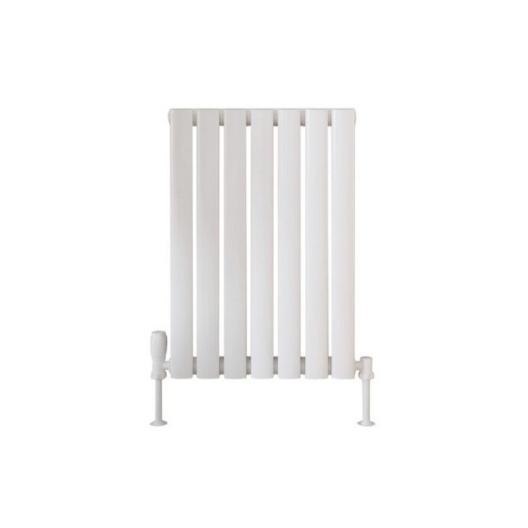 Scudo Apex White 600 x 413mm Horizontal Single Designer Radiator
