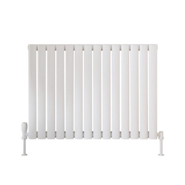Scudo Apex White 600 x 826mm Horizontal Single Designer Radiator