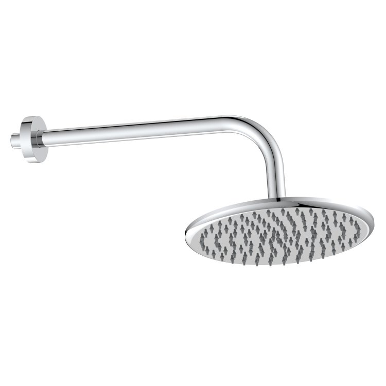 Scudo Chrome Round Shower Arm and Head