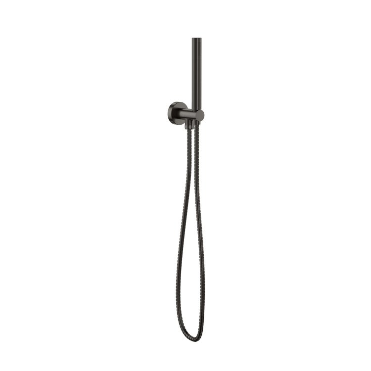 Scudo Gunmetal Shower Handset with Outlet and Holder
