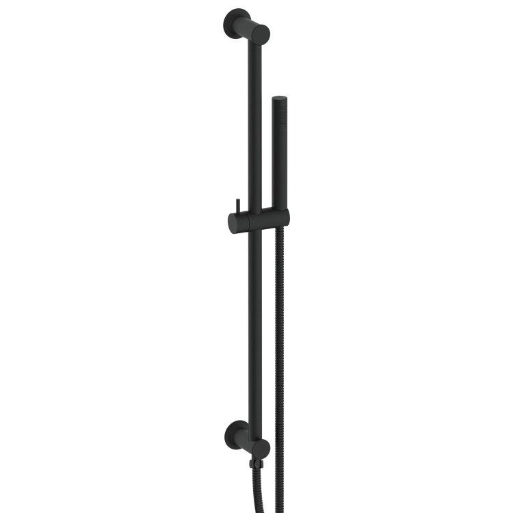 Scudo Matt Black Riser Rail and Handset with Hose