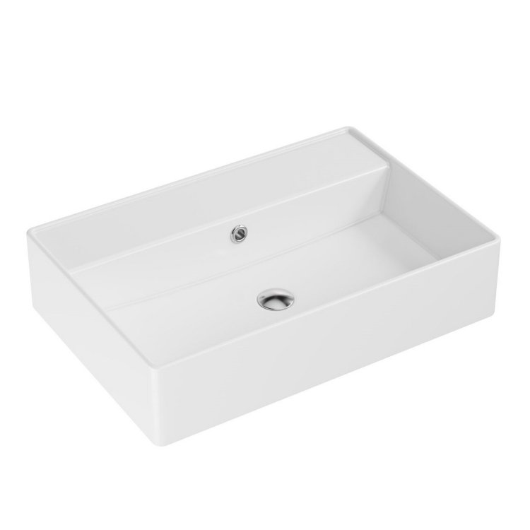 Scudo 560mm White Wall Hung Countertop Basin