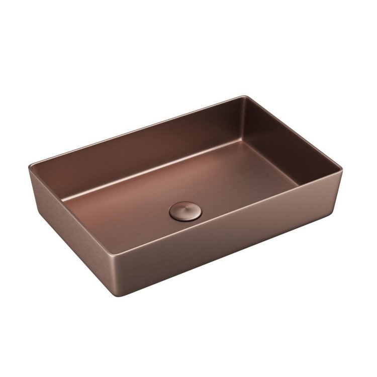 Scudo Core Brushed Bronze Countertop Basin