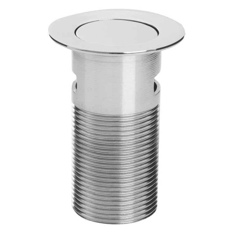 WS-Bristan Push Button Basin Waste Slotted Chrome-1