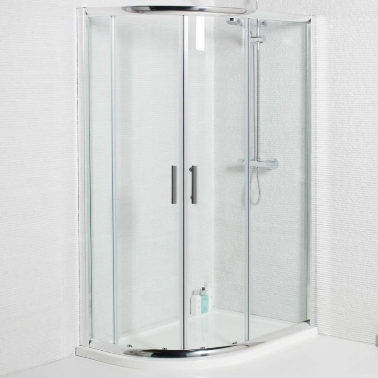 Kartell Koncept 900 x 760mm 2 Door Offset Quadrant Shower Enclosure