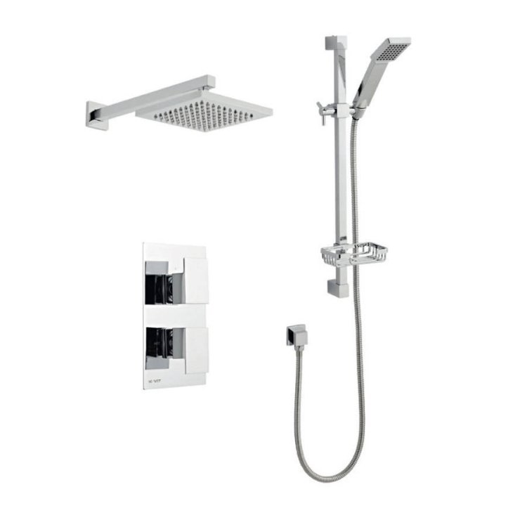 Kartell-Element-Thermostatic-Concealed-Shower-Valve-with-Fixed-and-Adjustable-Heads