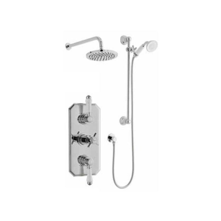 Kartell-Klassique-Triple-Thermostatic-Concealed-Shower-Valve-with-Fixed-and-Adjustable-Heads