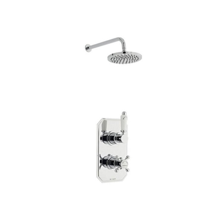 Kartell-Viktory-Thermostatic-Concealed-Shower-Valve-with-Fixed-Overhead-Drencher