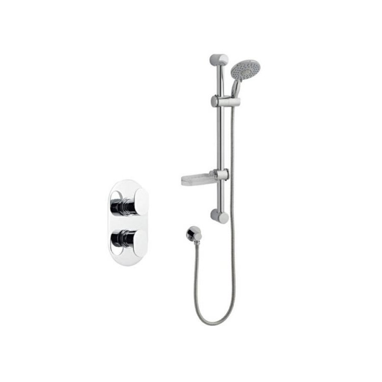 Kartell-Logik-Thermostatic-Concealed-Shower-Valve-with-Adjustable-Slide-Rail-Kit