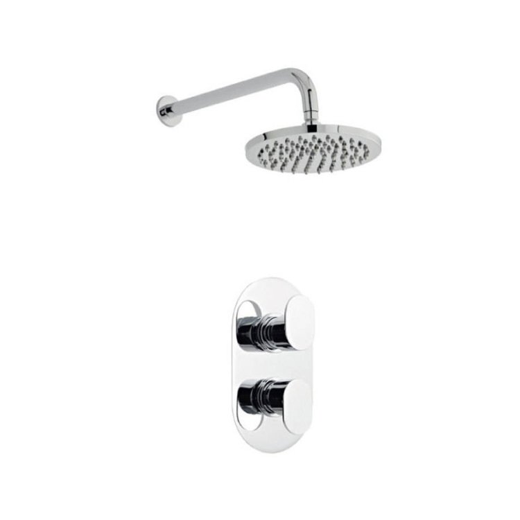 Kartell-Logik-Thermostatic-Concealed-Shower-Valve-with-Fixed-Overhead-Drencher