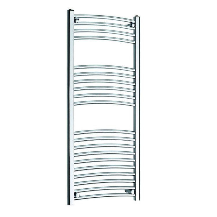 Kartell K-Rail 22mm Curved Chrome Towel Rail 1600 x 300mm