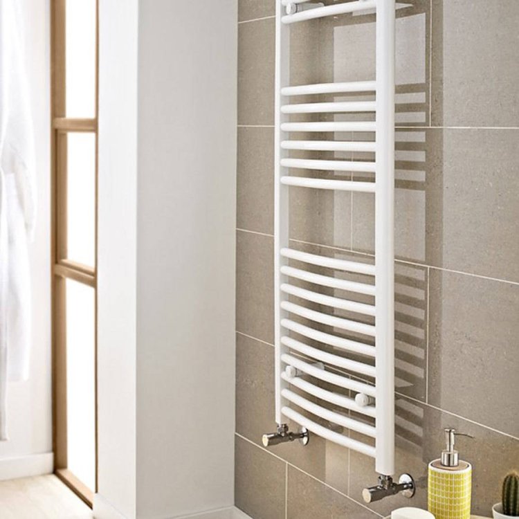 Kartell K-Rail 22mm Straight White Towel Rail 800 x 400mm