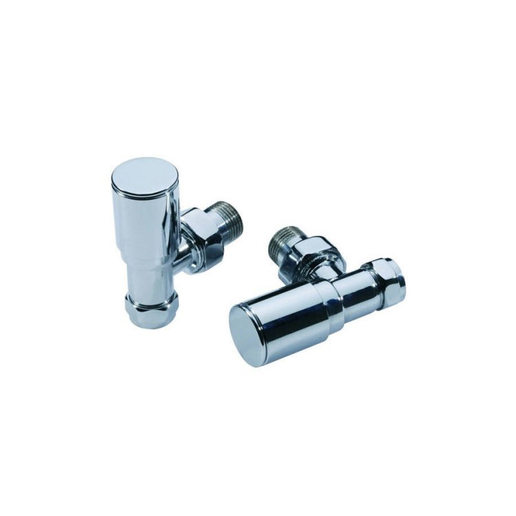 Kartell-Angled-Modern-Towel-Rail-Valves