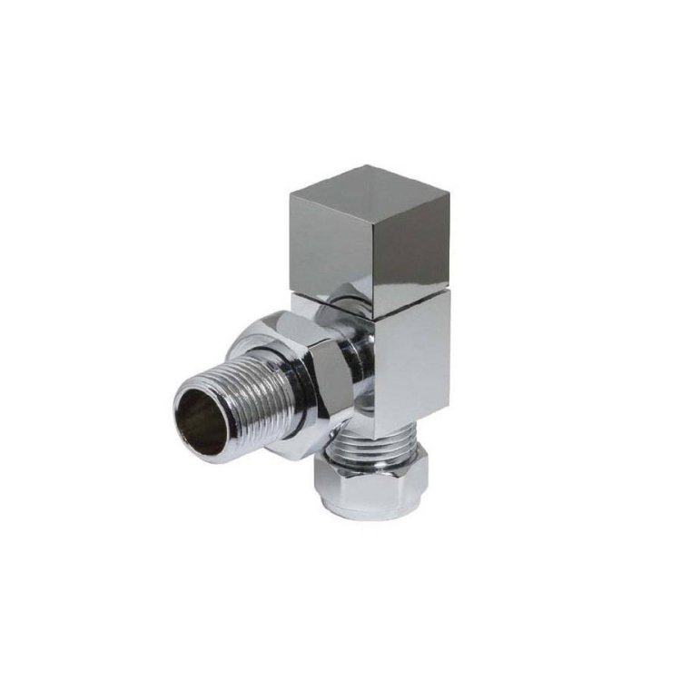Kartell Angled Cube Towel Rail Valves
